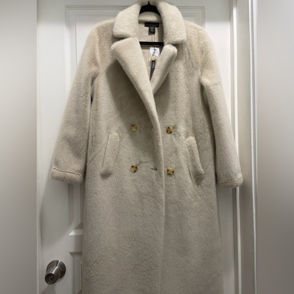 House of Harlow 1960 Cream Teddy Jacket